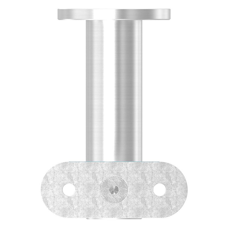 Handlaufhalter mit Handlaufanschlussplatte flach, V2A