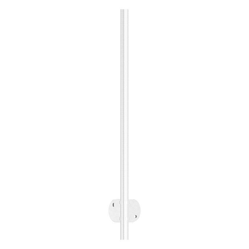 Stainless steel post AISI304 for wall mounting for 90° outside corner, H: 1190mm