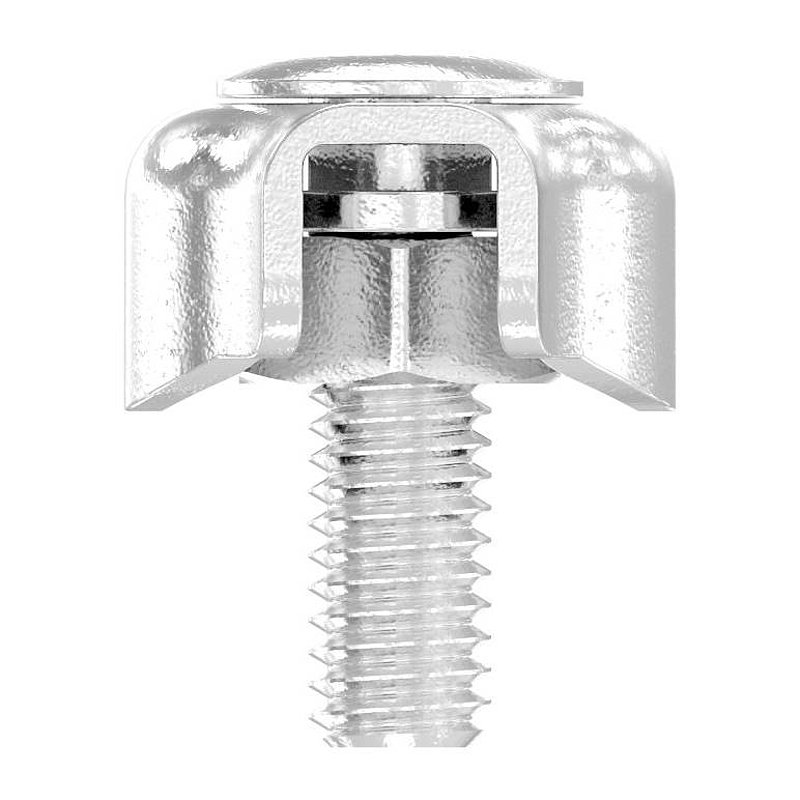 Serre-câble plat double pour câble 2mm, V4A