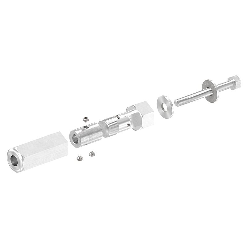 Gewindeterminal zur Selbstmontage, Seil 6mm, V2A
