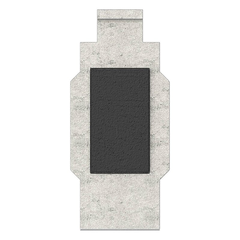 Sicherungsplatte für Mod. 45 , V2A