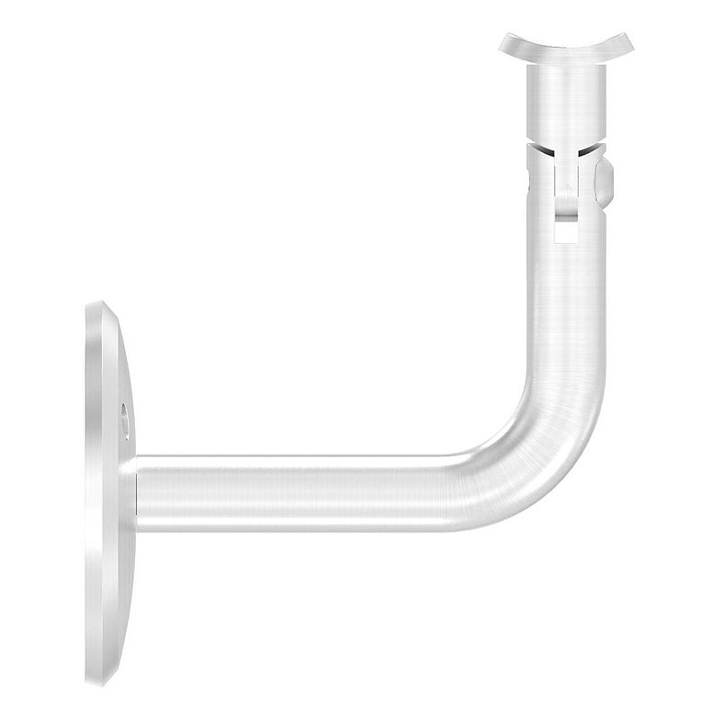 Handrail bracket with joint, handrail connection plate tube 42.4 mm (round plate and bracket screwed