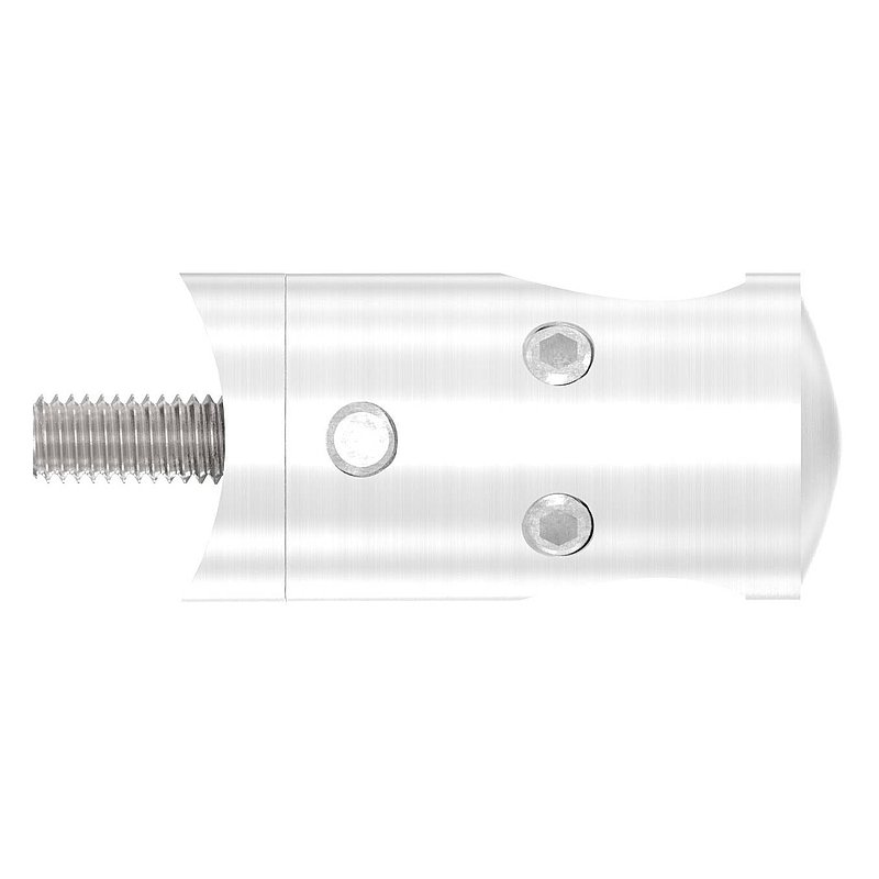 Querstabhalter für 42,4mm Rohr, 12,2mm Bohrung, Außenecke, V2A