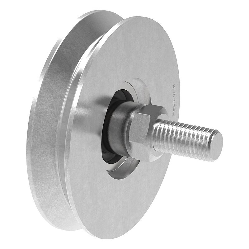 Schiebetorrolle mit V-Rille