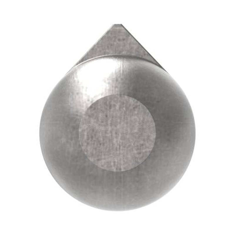 Anschweißband mit Messingring und -stift, Länge: 60mm