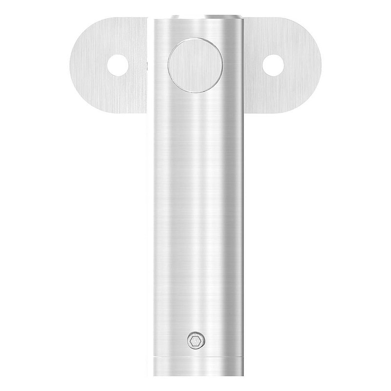 Handlaufhalter mit Gelenk, Handlaufanschlussplatte flach, V2A