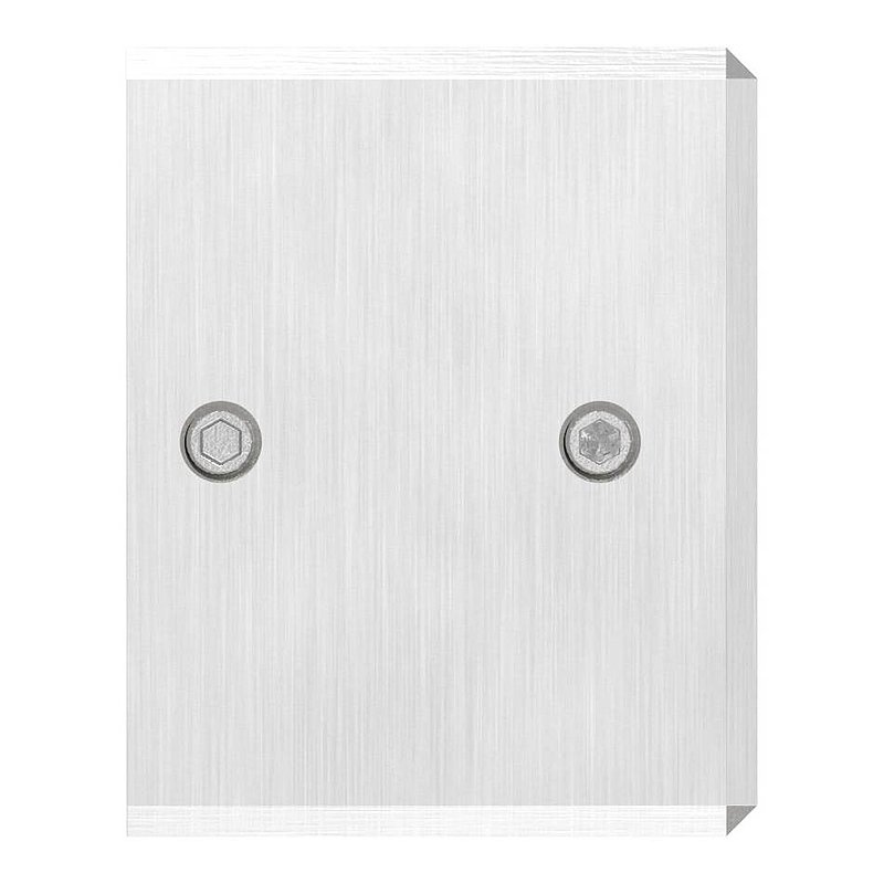 Wall mounting for grooved tube 60x40mm, left, AISI316