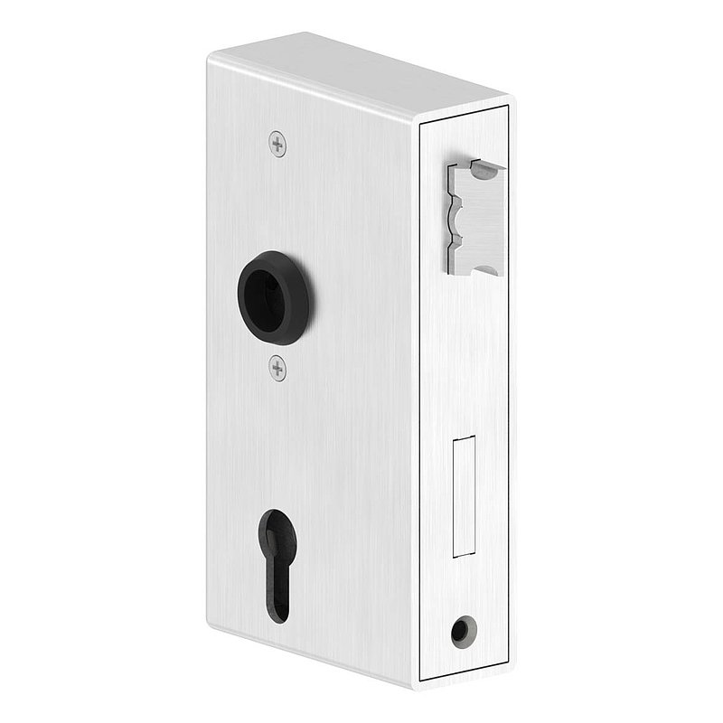 Stainless steel lock case with stainless steel lock, 40x94x172mm