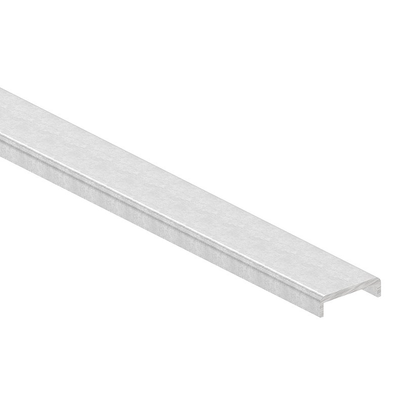 Kantenschutz EXTRA SLIM, für Glas 16,00 - 17,52mm, L: 3000mm, Aluminium roh