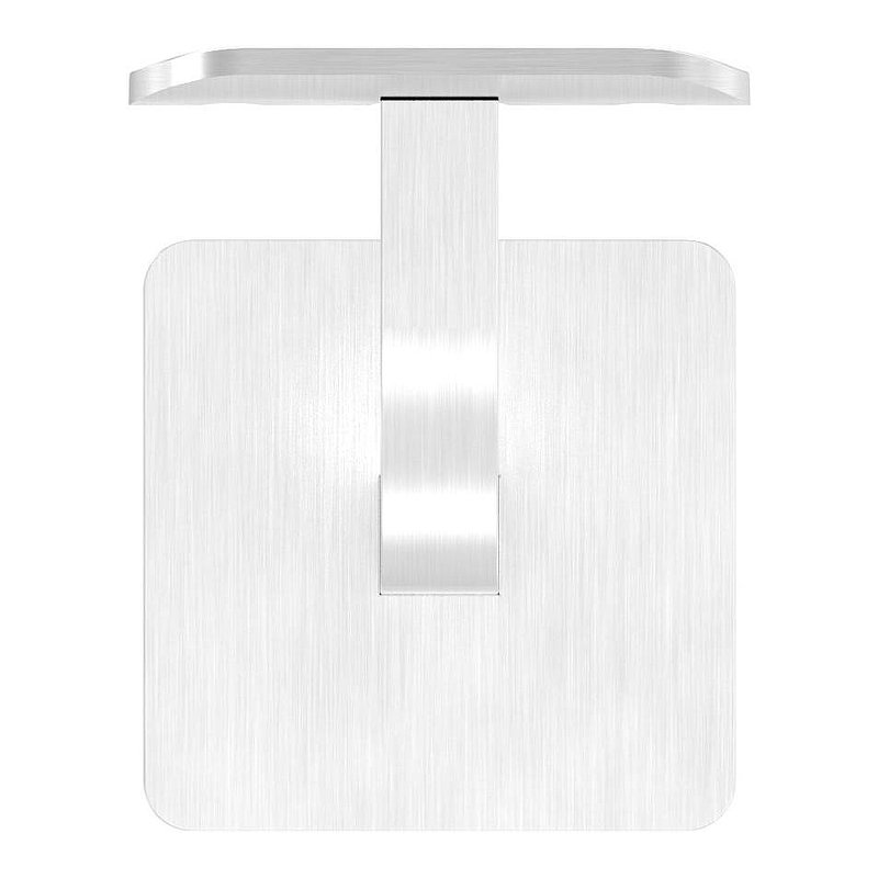 Handrail bracket with handrail connection plate and cover rosette (round plate and bracket welded),