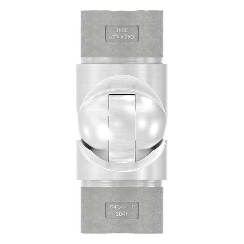 Hollow joint for cable entry, for 42.4x2.0mm conduit, AISI304