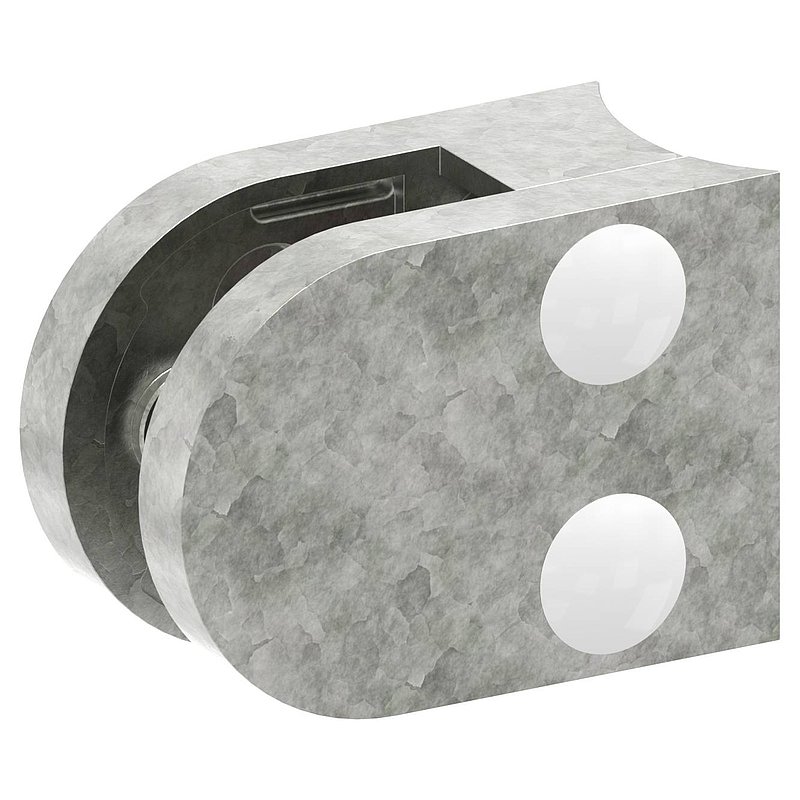 Pince à verre modèle 30, jonction: 48,3mm, zinc brut