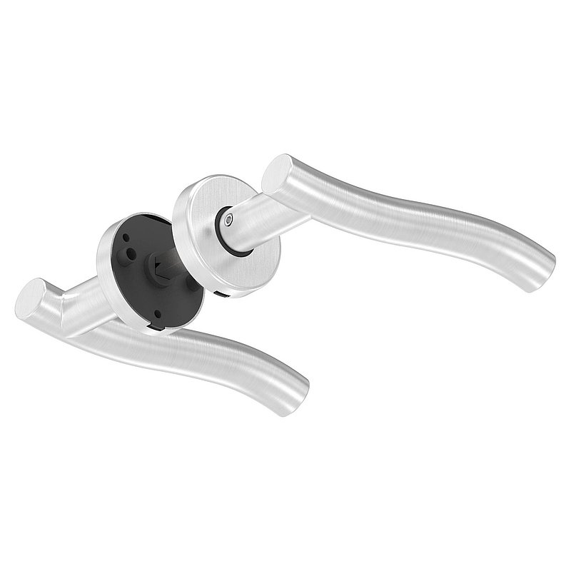 Paire de poignée de porte, pivotante, V2A