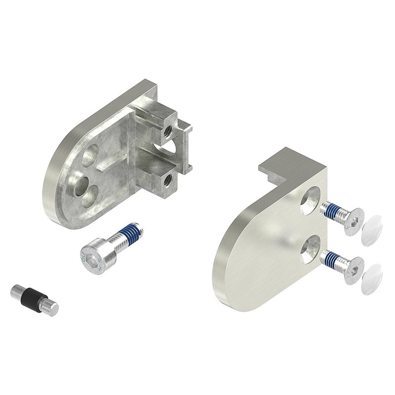 Pince à verre modèle 12, jonction: droite, aspect inox brossé