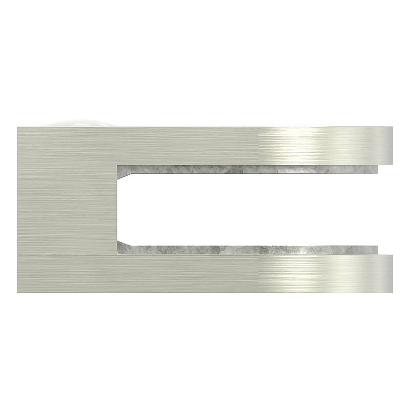 Pince à verre modèle 12, jonction: droite, aspect inox brossé