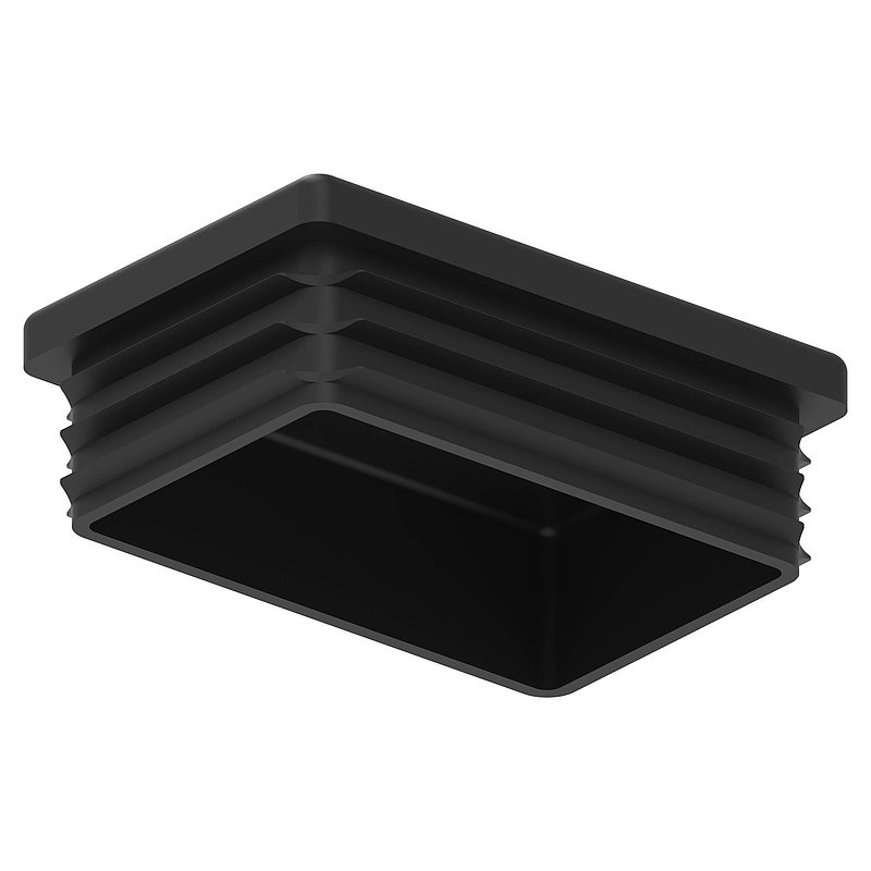 Kunststoffkappe für Rechteckrohr 60x40mm