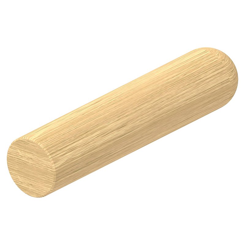 Holzhandlauf Esche Ø 42mm, Länge 200mm, lackiert