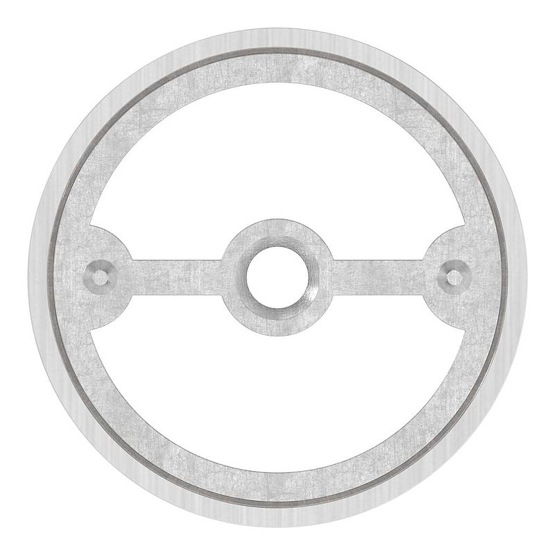 Verbinder für 42,4mm Holzhandlauf, V2A