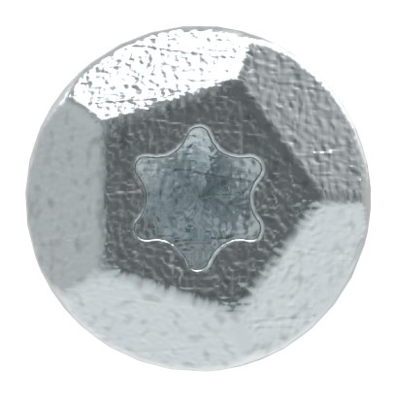 Vis inviolable 7x40mm, acier zingué - passivée bleu