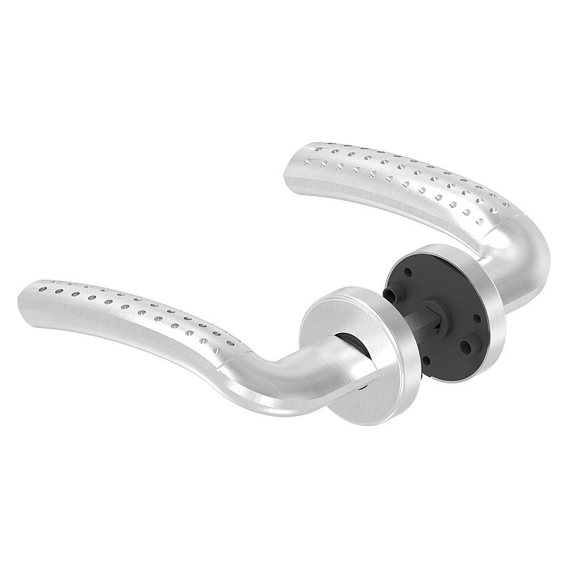 Paire de poignée de porte, pivotante, V2A