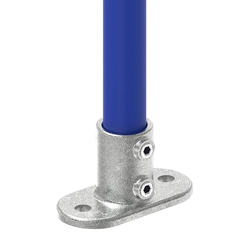 Wandhalter mit 2 Bohrungen, für Rohr Ø 33,7mm