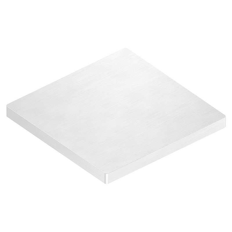 Anchor plate, 100x100x8mm, with longitudinal grinding, AISI304
