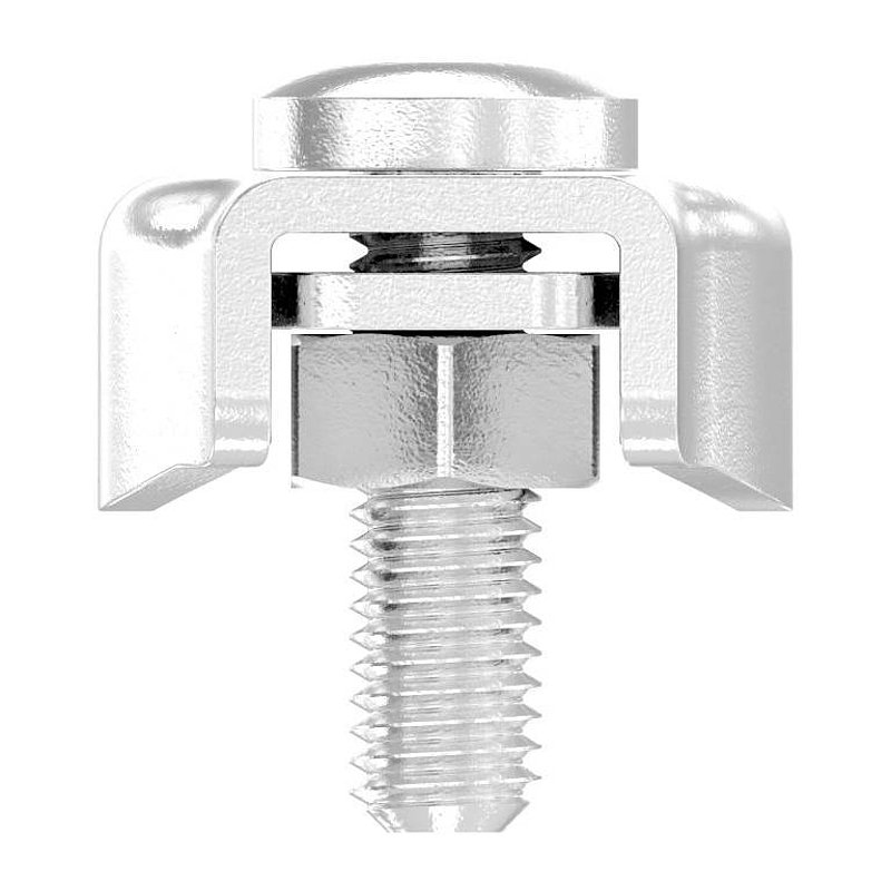 Duplexklemmen für Seil 4mm, V4A