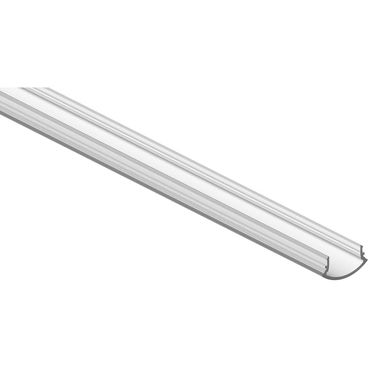 LED-Nutrohr LUNORA®, Kunststoffabdeckung diffus für Rund-Nutrohr 42,4mm, PMMA, L: 6000mm