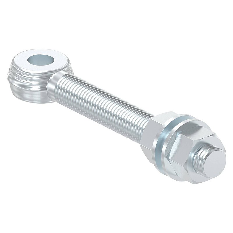 Boulon à œil pour gond à souder 121-M20, galvanisé par électrolyse