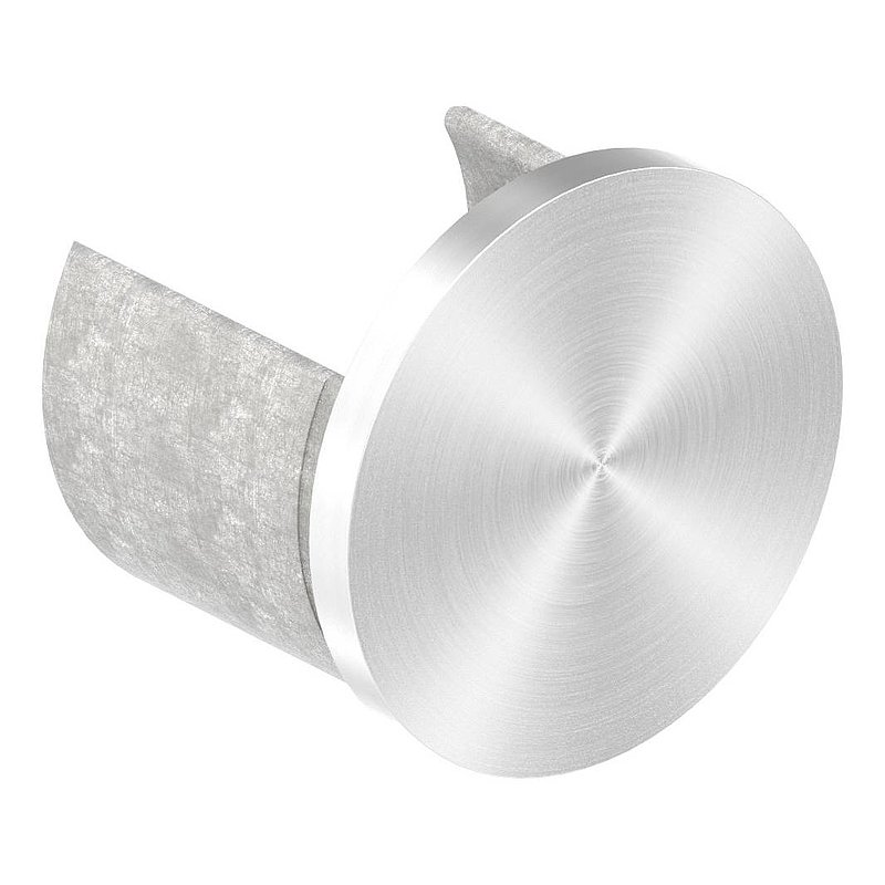 Endkappe, flach, für Nutrohr 42,4mm, V4A