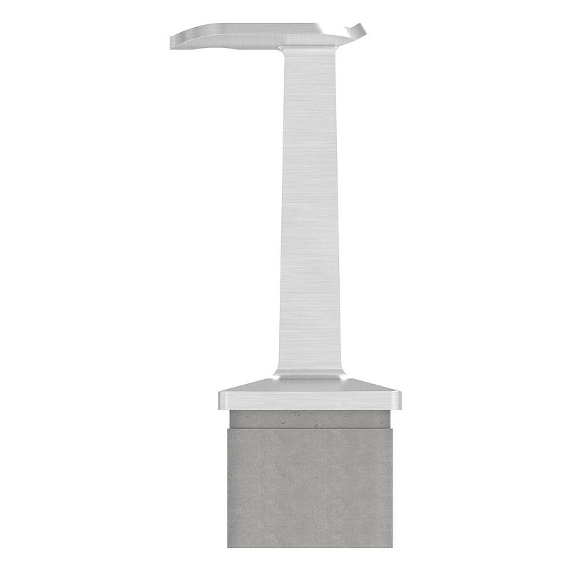 Bouchon d'extrémité, plaque de raccordement de mains courante 90° , pour tube 40x40x2mm, V2A