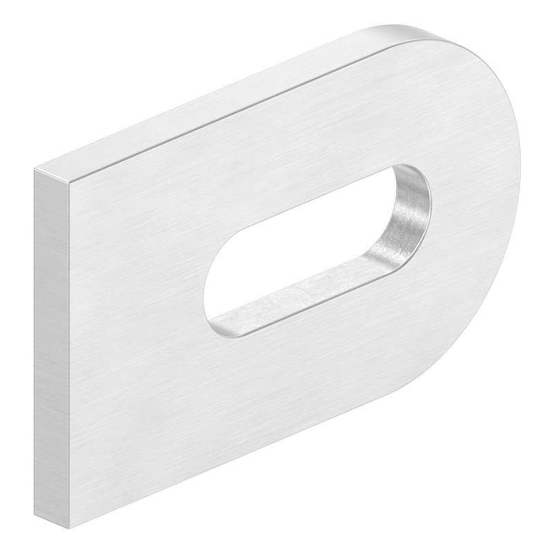 Weld-on bracket, 50x30x4mm, ground, AISI304