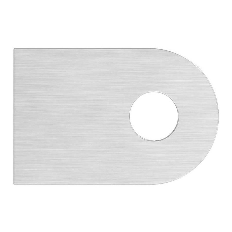 Weld-on bracket, 30x20x4mm, ground, AISI304