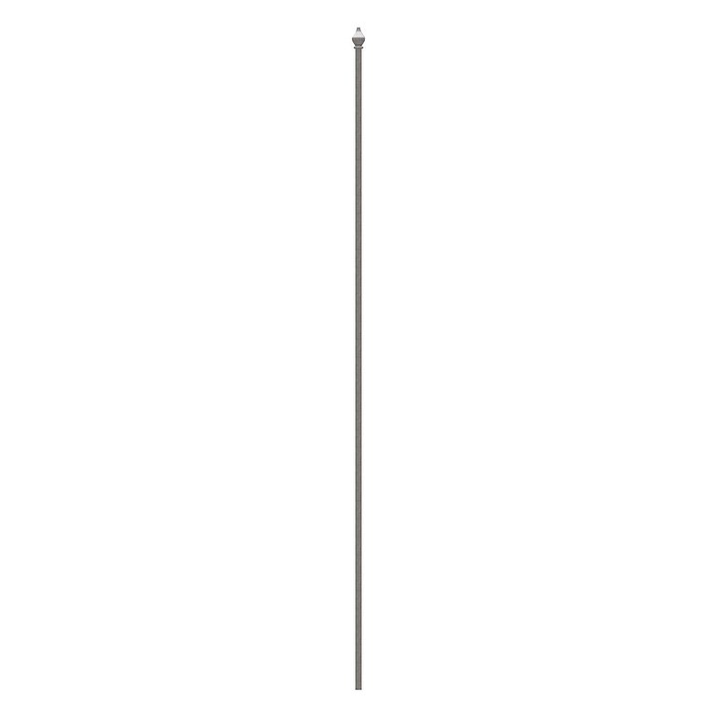 Zaunstab 12x12mm, H: 1200mm, Zierspitze