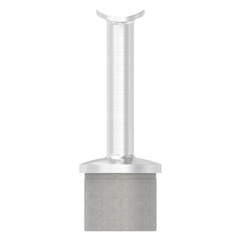 Rohrabschlussstopfen für Rohr 42,4x2,5mm, Handlaufanschlussplatte: 42,4mm, V4A