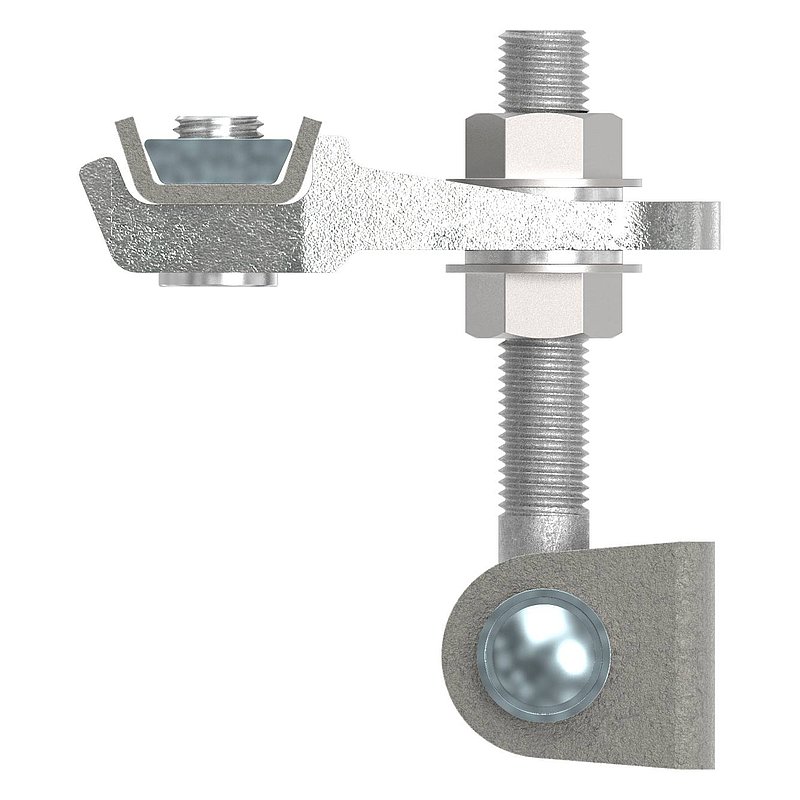 Door hinge M16, 4-way adjustable, 180°