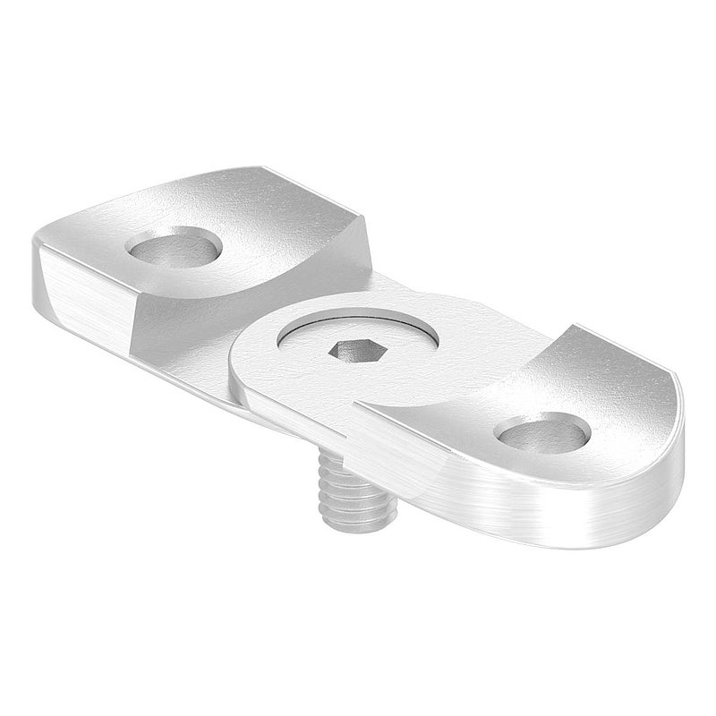 Plaque de raccordement de mains courantes réglable, 42,4mm, V4A