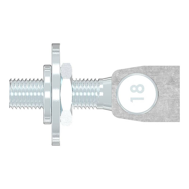 Gate hinge M18, galvanised