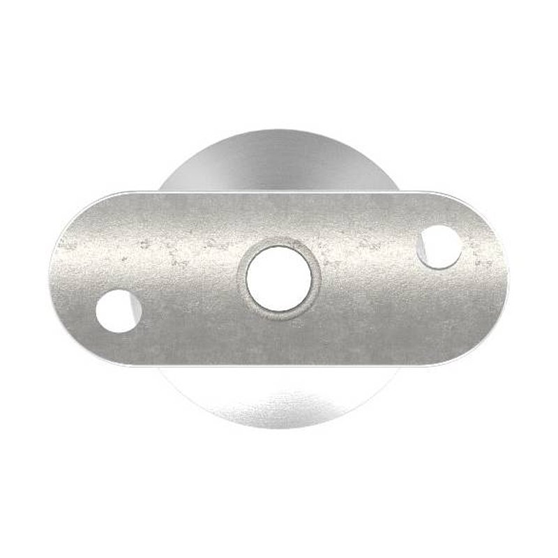 Tube end plug with pin for LED handrail, AISI304