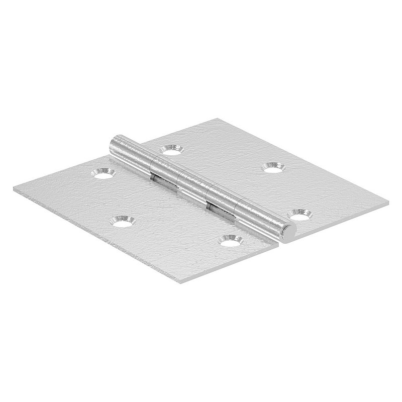 Charnière acier inoxydable 60x60mm avec tige fixe, V2A