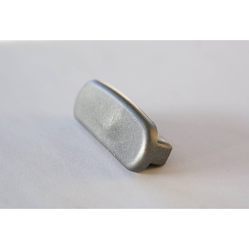 Endkappe für Kunststoffhandlauf für 40x8mm, graualuminium