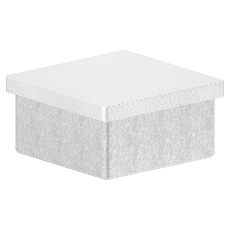 Einsteckkappe, für Rohr 50x50x2,0mm, V2A