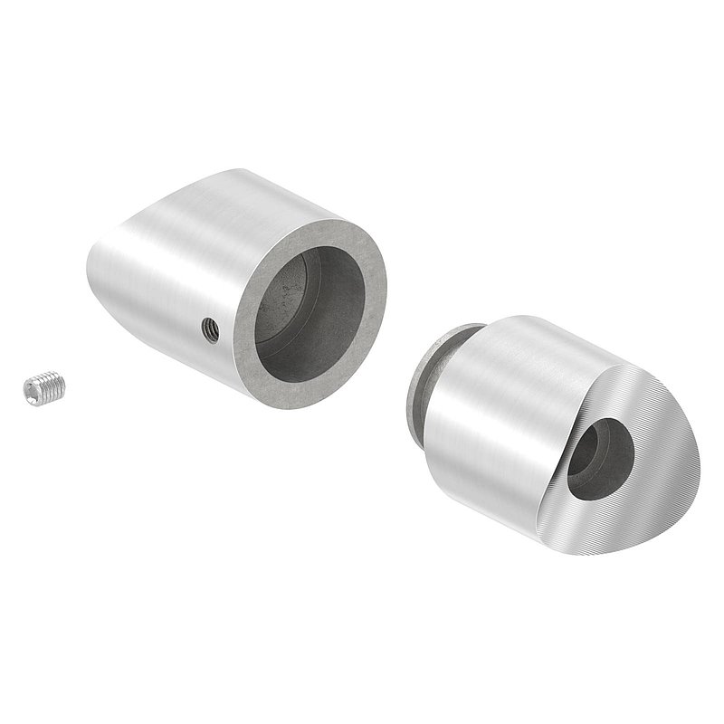 Rohrverbindungsstück von 33,7 / 42,4mm, V2A