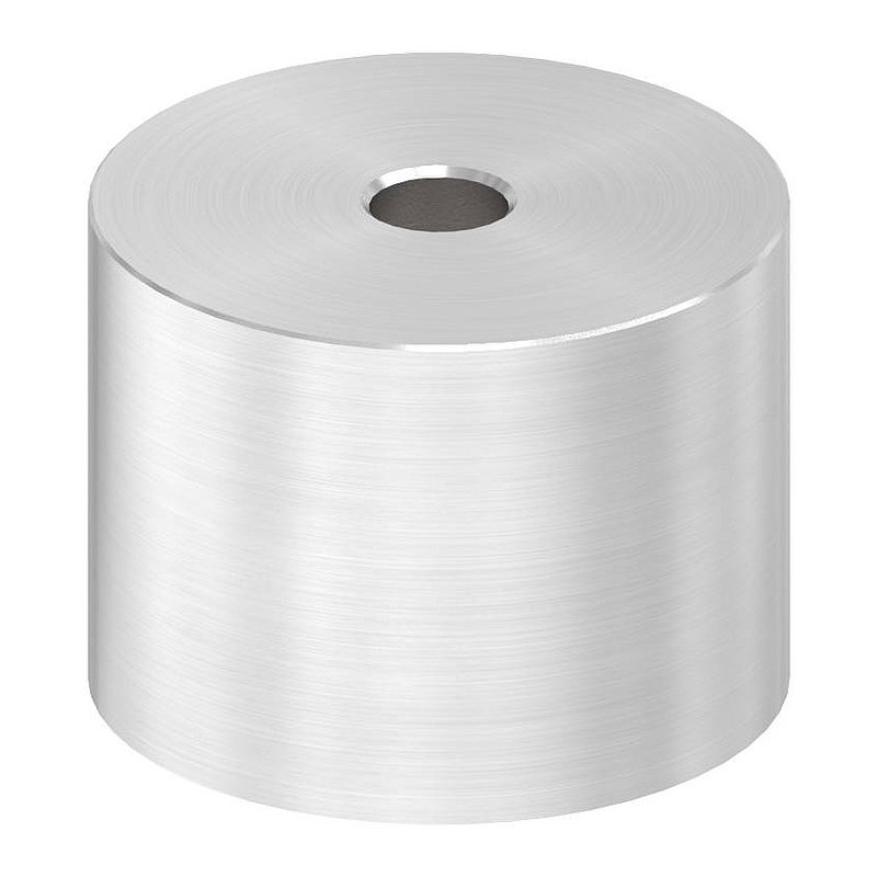 Unterteil Ø 40mm, mit Durchgangsbohrung , t: 30mm, V2A