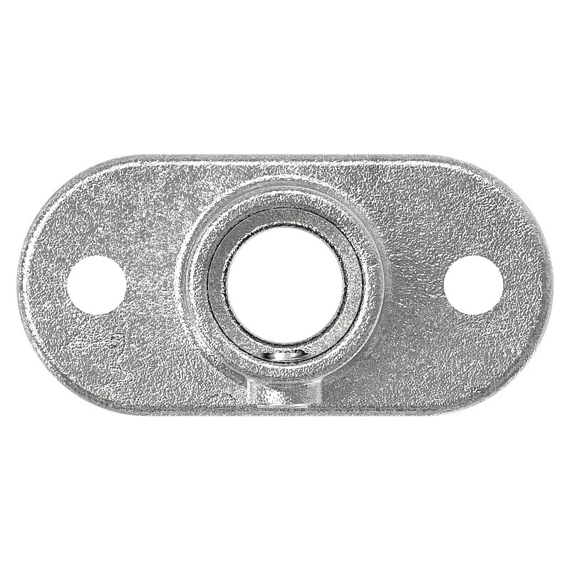 Wall bracket with 2 holes, for pipe Ø 33.7mm_x005F