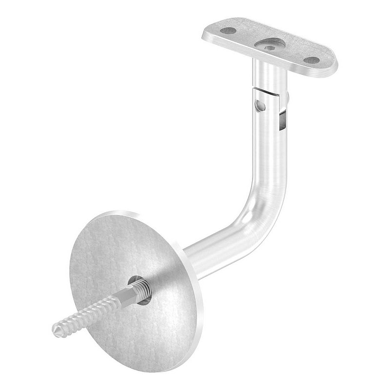 Handlaufhalter mit Gelenk, Handlaufanschlussplatt 42,4mm, V2A