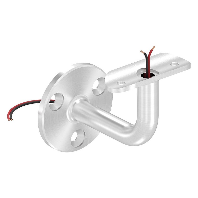 Handlaufhalter mit Kabeldurchführung für LED Handläufe, V4A