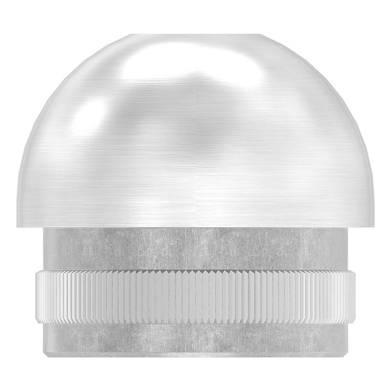 Rohrabschlussstopfen mit M8, für Rohr 33,7x2,0mm, V2A