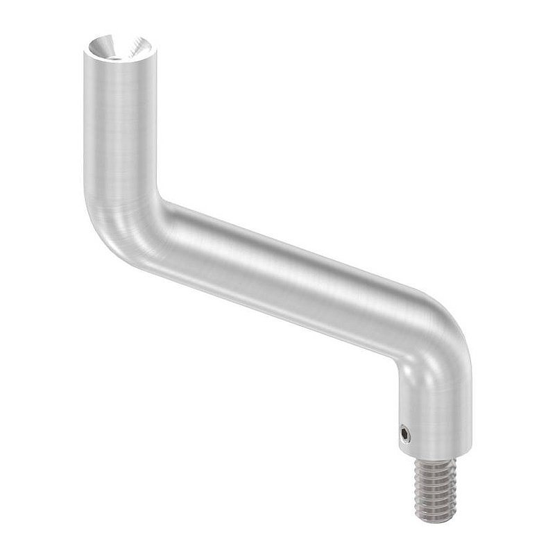 Bracket Ø 14mm, 2x 30° bent, AISI304