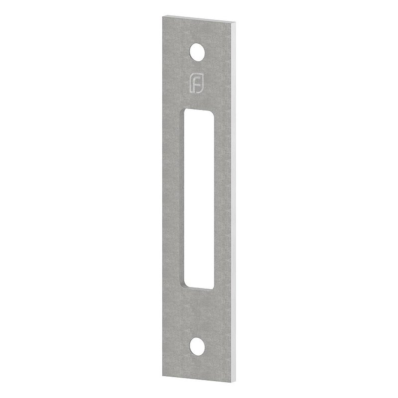 Strike plate suitable for swing door latch lock, AISI304